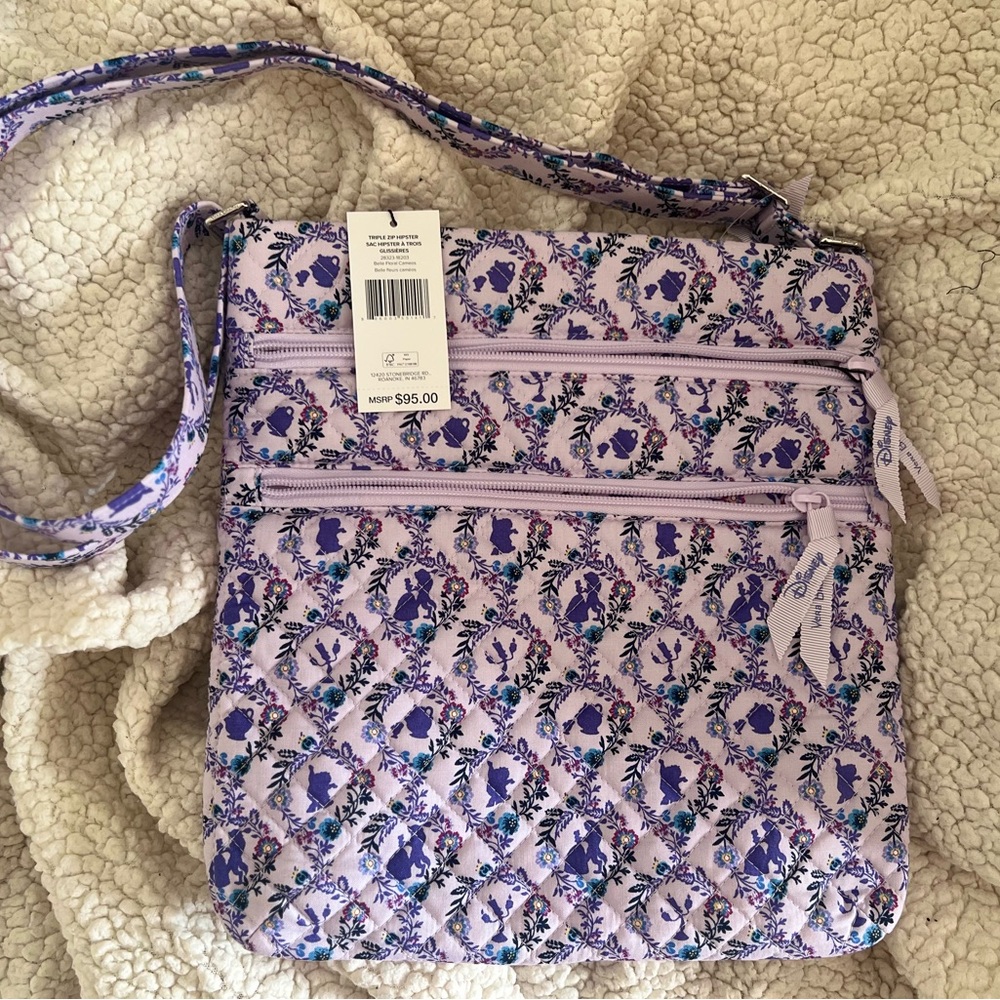 Vera Bradley Purple Floral Crossbody Bag
